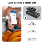 IAMJOY Smart Health Wristband, Wearable Activity & Fitness Tracker for Multi-Sport Mode, All-Day Automatic Continuous Monitoring of Health Data, Improve Sleep, Stress & Wellness, with Free App, Black