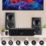 Pyle 750 Watt Bluetooth Karaoke Audio Receiver