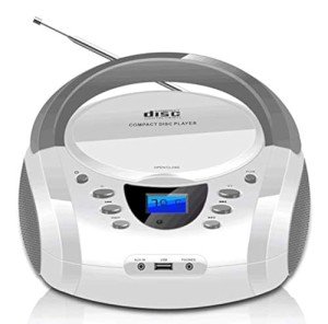 LONPOO Portable CD Player Boombox with Bluetooth