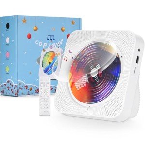 AONCO Portable Bluetooth CD Player with Remote
