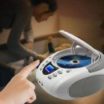 LONPOO Portable CD Player Boombox with Bluetooth