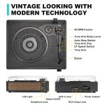 Vintage Bluetooth Turntable with Speakers - WOCKODER