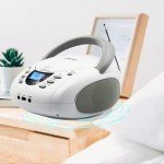 LONPOO Portable CD Player Boombox with Bluetooth