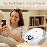 LONPOO Portable CD Player Boombox with Bluetooth