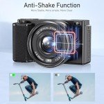 64MP 4K Digital Camera with 12X Optical Zoom