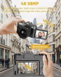 VJIANGER 4K 56MP Digital Camera for Vlogging