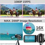 Kimire Full HD 1080P Video Camera with 16X Zoom
