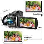 Kimire Full HD 1080P Video Camera with 16X Zoom