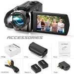 Kimire Full HD 1080P Video Camera with 16X Zoom
