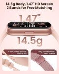 Fitness Tracker- Smart Watches for Women Men with 24/7 Heart Rate Monitor Blood Oxygen Sleep Tracker, Waterproof Fitness Watch, Activity Smartwatch for Android iPhone, Calorie Distance Pedometer, Gift