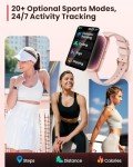Fitness Tracker- Smart Watches for Women Men with 24/7 Heart Rate Monitor Blood Oxygen Sleep Tracker, Waterproof Fitness Watch, Activity Smartwatch for Android iPhone, Calorie Distance Pedometer, Gift