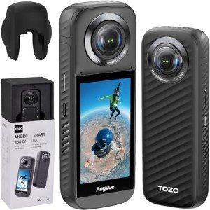 TOZO AnyVue 360 Action Camera with Touchscreen