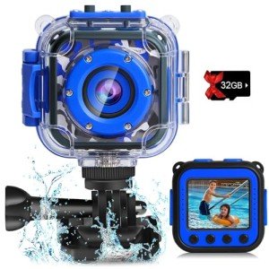 Kids Waterproof Digital Camera with 32GB Card