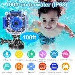 Kids Waterproof Digital Camera with 32GB Card
