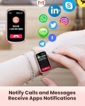 Fitness Tracker- Smart Watches for Women Men with 24/7 Heart Rate Monitor Blood Oxygen Sleep Tracker, Waterproof Fitness Watch, Activity Smartwatch for Android iPhone, Calorie Distance Pedometer, Gift