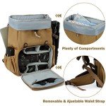 BAGSMART Waterproof Camera Backpack with Tripod Holder