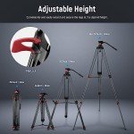 NEEWER 79" Heavy Duty Aluminum Video Tripod