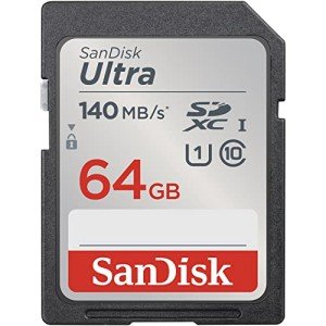 SanDisk 64GB Ultra SDXC Memory Card - 140MB/s