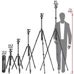 MACTREM 84" Heavy Duty Tripod for DSLR Cameras