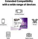 Silicon Power 128GB Micro SD Card U3 100MB/s