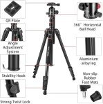 MACTREM 84" Heavy Duty Tripod for DSLR Cameras