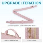 BAGSMART Protective Sleeve case Compatible with MacBook Pro 16 Inch,15.6 inch, HP,Dell,Acer Aspire,Asus Notebook,Laptop with Shoulder Strap,Pocket,Handle,Pink