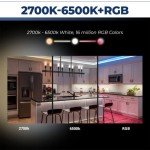 Smart LED Candelabra Bulbs Compatible with Alexa/Google