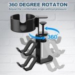 POWNEW 4-in-1 Adjustable Desk Cup Holder & Stand