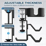 POWNEW 4-in-1 Adjustable Desk Cup Holder & Stand
