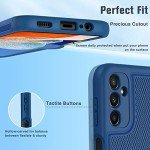 FNTCASE Dual Layer Protective Case for Samsung Galaxy A14 5G - Shockproof Rugged Military Protection with Non Slip Textured Back (Navy Blue)