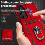 SunStory for Samsung Galaxy A15 5G Case with HD Screen Protector & Slide Camera Cover & Kickstand, for Samsung A15 5G Case [Military-Grade] Phone Case for Samsung Galaxy A15 5G (Red)