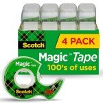 Scotch Magic Tape 4 Rolls with Dispensers