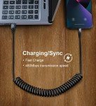 Coiled Lightning Cable for iPhone - 2 Pack