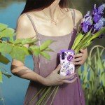 Hocase for Galaxy A15 5G Case, Heavy Duty Shockproof Protection Soft Silicone Rubber Bumper+Hard Plastic Hybrid Protective Case for Samsung Galaxy A15 5G (6.5") 2024 - Lavender Flowers