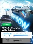 AINOPE Compact 67.5W Dual Port Car Charger