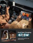 AINOPE Compact 67.5W Dual Port Car Charger