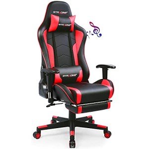 GTRACING Bluetooth Gaming Chair with Footrest & Speakers