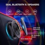 GTRACING Bluetooth Gaming Chair with Footrest & Speakers