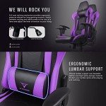 PUKAMI Ergonomic High Back Gaming Chair - Purple