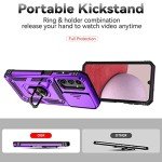 for Galaxy A14 5G Phone Case,Galaxy A14 5G Case,with Screen Protectors and Camera Cover,[Military Grade] 16ft.Drop Tested Cover with Magnetic Kickstand Protective Case for Samsung A14 5G, Purple