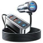 AINOPE Multi-Port 108W Fast Car USB Charger