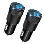Fast Charging Dual-Port Car Charger with LED