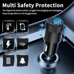 Fast Charging Dual-Port Car Charger with LED