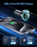 Rocoren 55W USB C Car Charger with 4 Ports