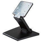 Adjustable Folding Metal TV Stand with VESA Mount