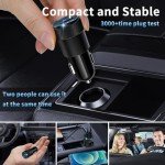 Fast Charging Dual-Port Car Charger with LED