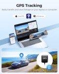 AZDOME PG17 4K Mirror Dash Cam with GPS