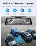 AZDOME PG17 4K Mirror Dash Cam with GPS