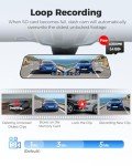 AZDOME PG17 4K Mirror Dash Cam with GPS
