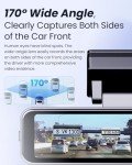 COOLCRAZY 4K WiFi Dash Cam with GPS & Night Vision